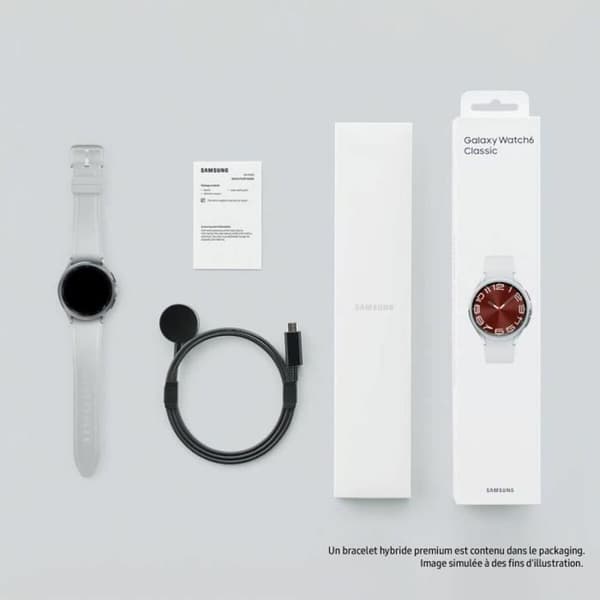 Smartwatch Samsung Galaxy Watch6 Sort Sølvfarvet 1,3" 43 mm