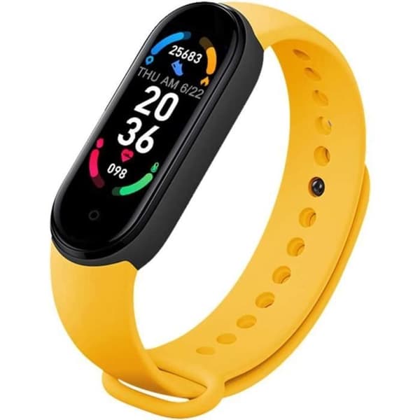 M6 Smart Watch med pulsmätare, träningsmätare, puls- och sömnmätare,[c6722]