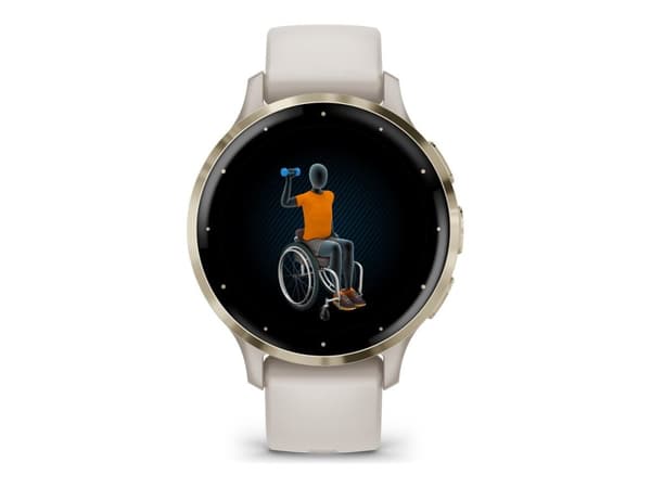 Garmin Venu 3S 41 mm - Guld/Vit Smartklocka