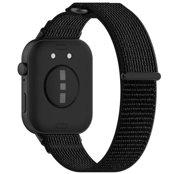 Huawei Fit 3 nylonarmbånd med justerbar passform - Svart/grå