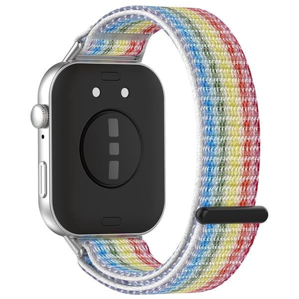 Nylonarmbånd med velcro til Huawei Fit 3 - Rainbow