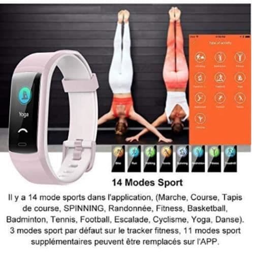Connected Watch Smartwatch Connected Armband Pulsmätare Vattentät IP68