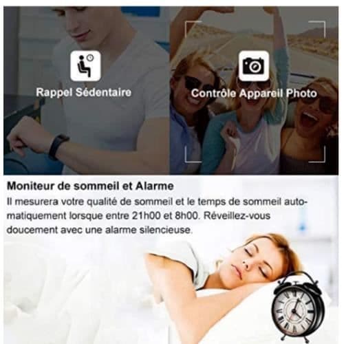 Connected Watch Smartwatch Connected Armband Pulsmätare Vattentät IP68