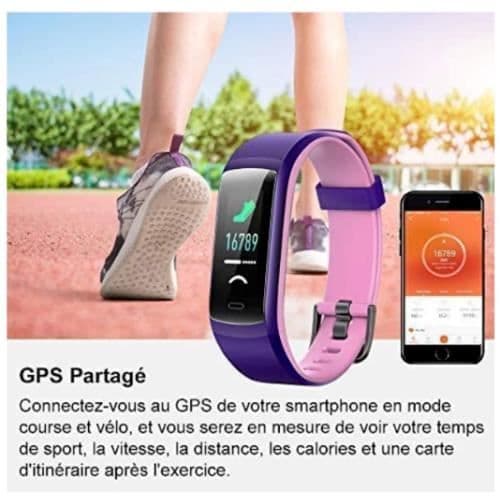 Connected Watch Smartwatch Connected Armband Pulsmätare Vattentät IP68