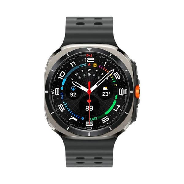 Smart klocka med 47 mm urtavla 1,47", 480 x 480. Samsung Galaxy Watch Ultra i Titanium färg, anslutning, 4G, WiFi 5, NFC