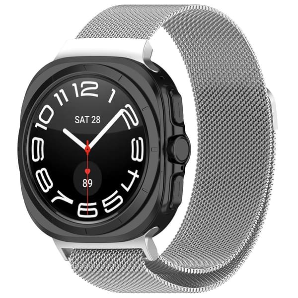 Magnetisk Milanese-armbånd til Samsung Galaxy Watch Ultra 47mm - Sølv