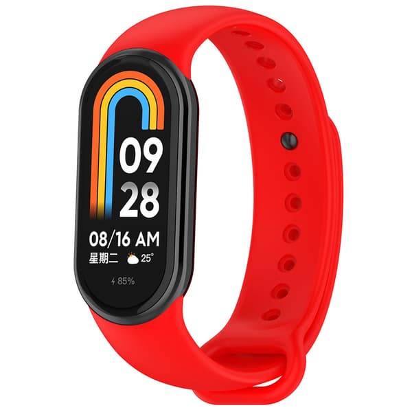 Silikoniranneke Xiaomi Smart Band 8 / Band 9 - punainen