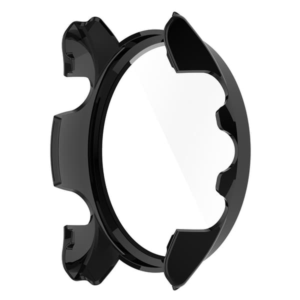 Beskyttelsesskal med skærmbeskyttelse af hærdet glas til Garmin Forerunner 255s - Sort