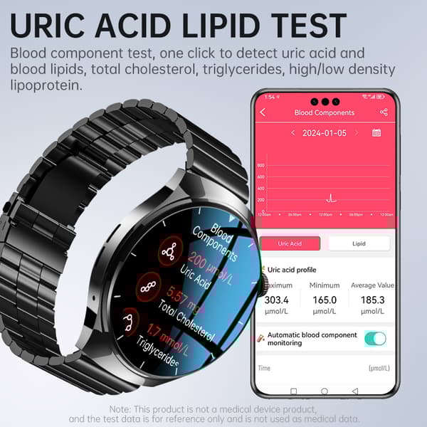 INF SmartWatch, Bluetooth-puhelut ja syke, verenpaine ja veren happi