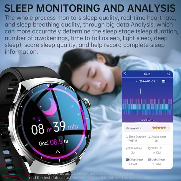 INF SmartWatch, Bluetooth-puhelut ja syke, verenpaine ja veren happi