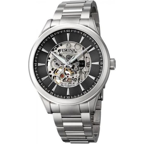 Klocka - Festina - F20536/4 - Automatisk - Rostfritt stål - Safirglas