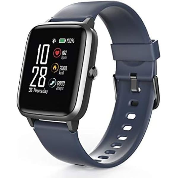 Hama Fit Watch 4900 vattentät smartklocka med 1,3-tums pekskärm och aviseringar för iOS och Android
