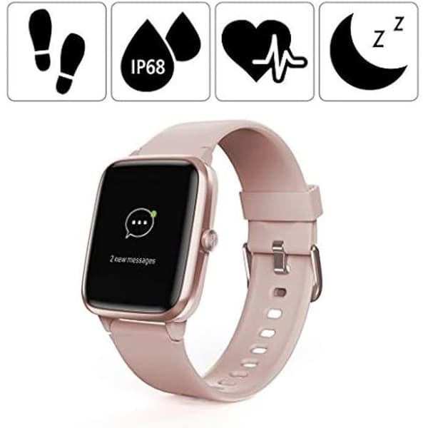 Ansluten klocka - Hama - Fit Watch 5910 - Integrerad GPS - IP68-skydd - 6 dagars batteritid
