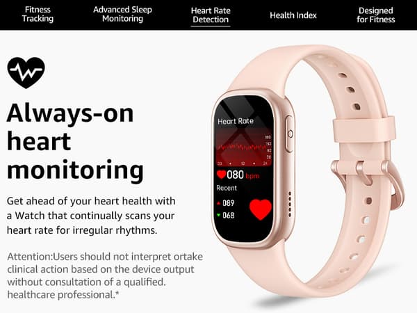 INF Smartwatch med Bluetooth och Hälsoövervakning 0