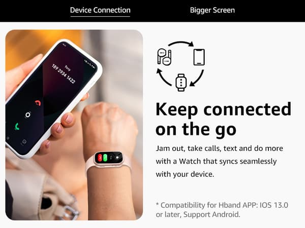 INF Smartwatch med Bluetooth och Hälsoövervakning 0