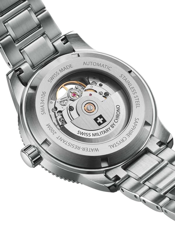 Mens Watch Swiss Military SMA34106.12, Automatic, 42mm, 20ATM
