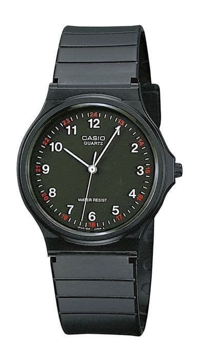 Klocka - Casio - MQ-24-1BLLEG - Svart - Resin - Analog