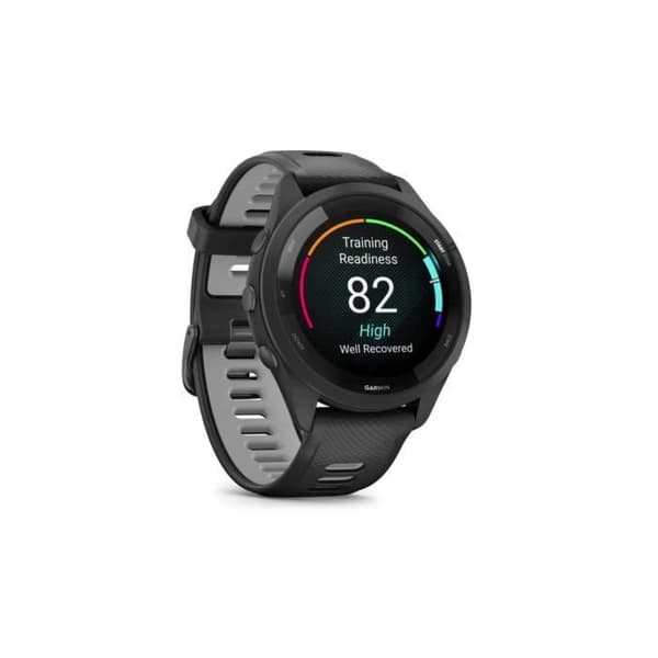 Anslutna klocka - GARMIN - FORERUNNER 265 - Autonomi upp till 13 dagar - GPS och musik - Färg Svart