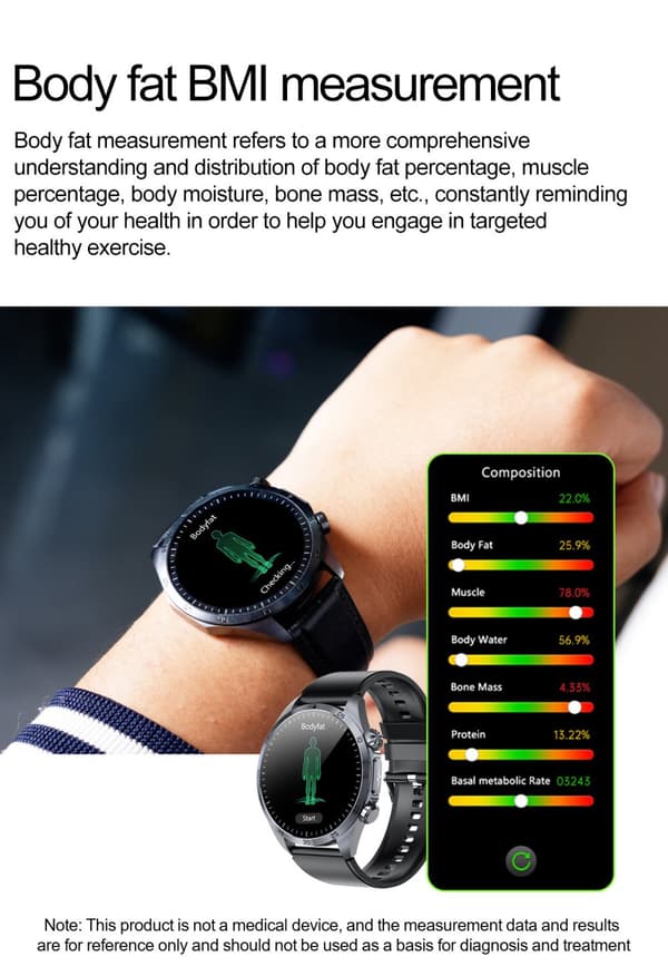 INF Smartwatch med avanceret sundhedsovervågning