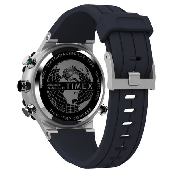 TIMEX Herrklocka analog kvartsblå gummirem TW2V22100