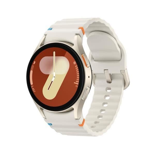 Samsung Galaxy Watch7 40 mm Round Face Smartwatch i Beige med 1,31" pekskärm, 4G-anslutning, WiFi 5,