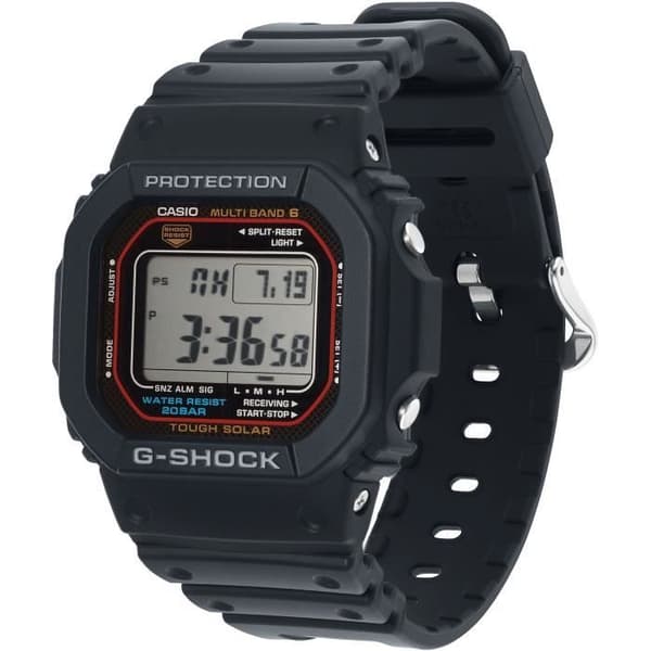 Klocka - CASIO - G-Shock The Origin - Solfunktion - Stöttålig - Herrsvart