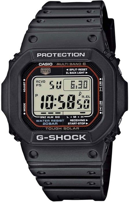 Klocka - CASIO - G-Shock The Origin - Solfunktion - Stöttålig - Herrsvart