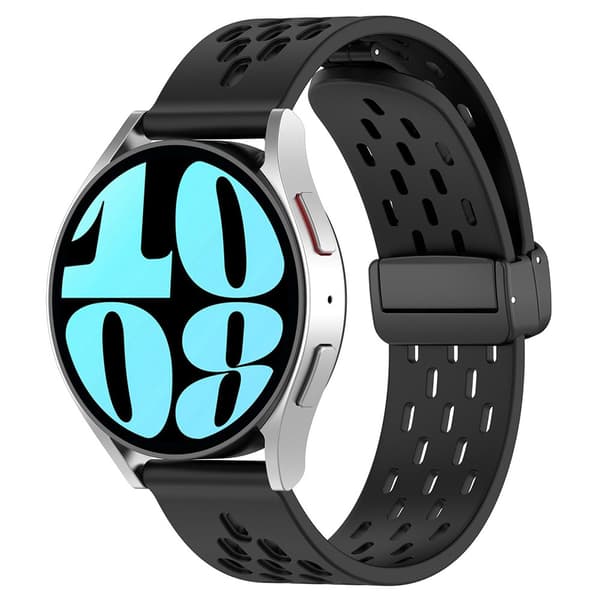 Silikonarmband till Samsung Galaxy Watch 7 20mm - Svart