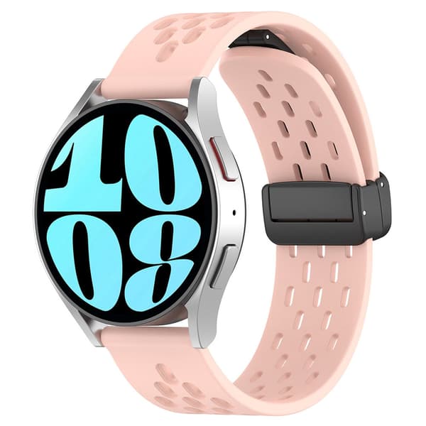 Silikoniranneke Samsung Galaxy Watch 7 20mm - Vaaleanpunainen