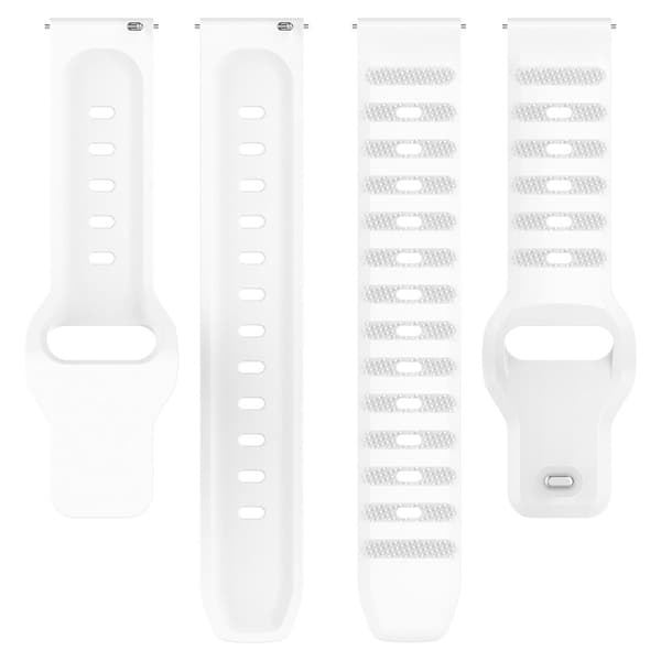 Silikonearmbånd til Samsung Galaxy Watch 7 20mm - Hvid
