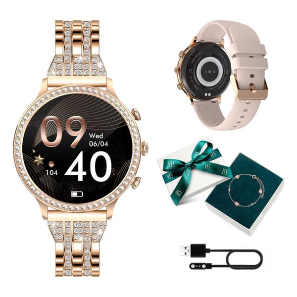 Manta Diamond Lusso Smartwatch til kvinder Guld + YES armbånd