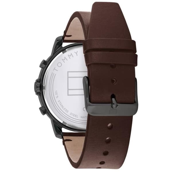 Klocka - Tommy Hilfiger - 1791799 - Brunt Läder - Vattentålig 5 bar - 46 mm
