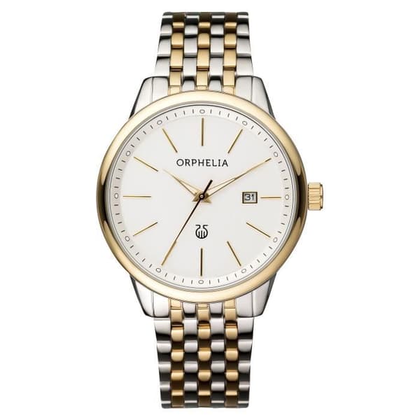ORPHELIA - Herrklocka - Kvarts - Analog - Armband i rostfritt stål - Tvåfärgad - OR62504