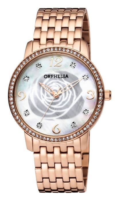 Klocka - ORPHELIA - OR12705 - Kvarts - Analog - Rostfritt stål Ip-rosé