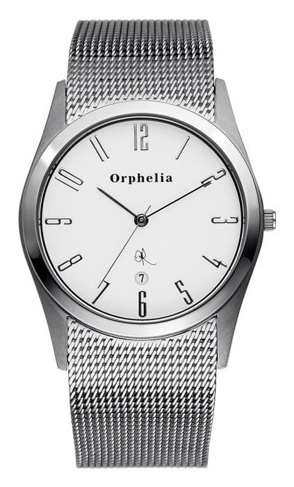 Klocka - ORPHELIA - 122-7702-88 - Kvarts - Analog - Rostfritt stål Silver