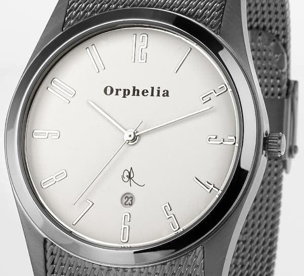 Klocka - ORPHELIA - 122-7702-88 - Kvarts - Analog - Rostfritt stål Silver