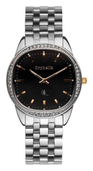 ORPHELIA Kvartsklocka Analog Armband i rostfritt stål Silver 153-2700-48