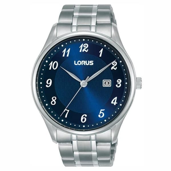 Klocka - LORUS - Klassisk Lorus-klocka - Rostfritt stål - Blå urtavla - 42 mm