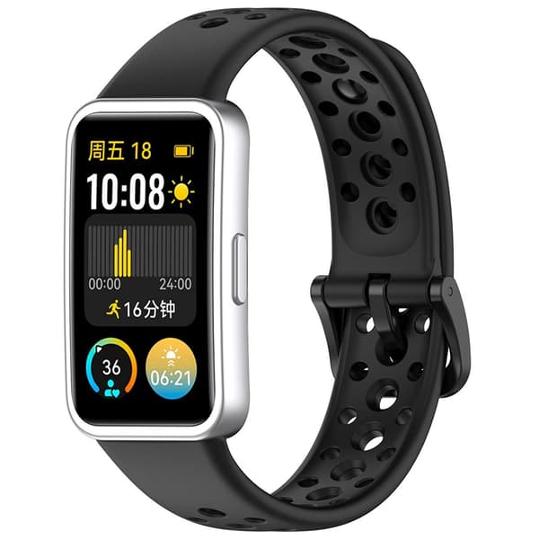 Silikonarmbånd for Huawei Band 8 / 9 NFC - Svart