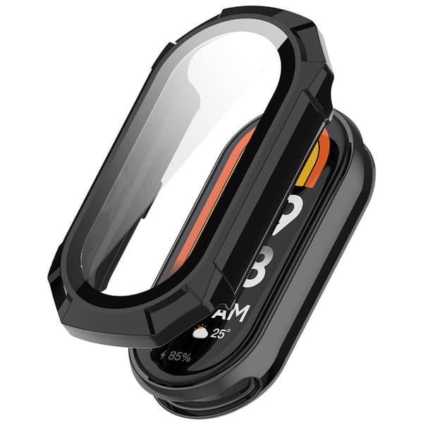 Beskyttelsesetui med skærmbeskytter til Huawei Band 9 / 9 NFC - Sort