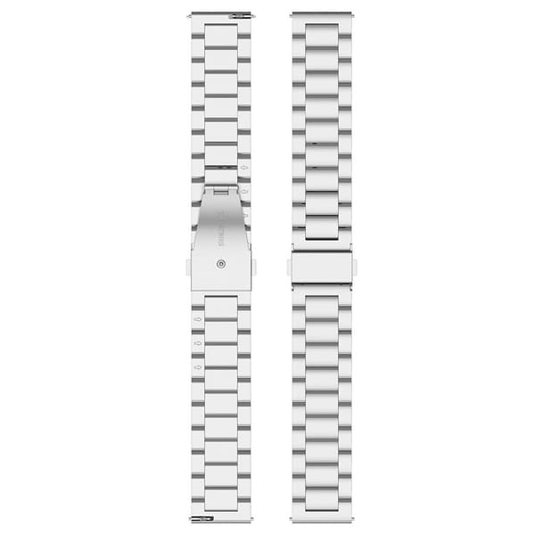 Metallarmbånd 20 mm for Amazfit Bip 5 - Sølv