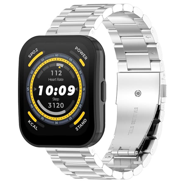 Metallarmbånd 20 mm for Amazfit Bip 5 - Sølv