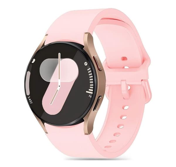 Tech-Protect klokkerem Silikon Samsung Galaxy Watch4/5/5 Pro/6/7/FE, babyrosa