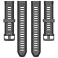 Pikkukuva 3 / 3: Silikoniranneke Garmin Forerunner 165 22mm - Musta - Garmin Forerunner 165 - musta