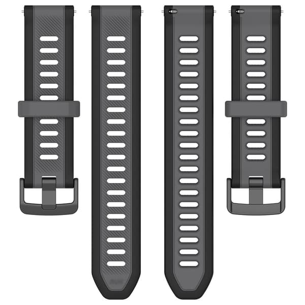 Silikoniranneke Garmin Forerunner 165 22mm - Musta - Garmin Forerunner 165 - musta