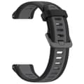 Pikkukuva 1 / 3: Silikoniranneke Garmin Forerunner 165 22mm - Musta - Garmin Forerunner 165 - musta