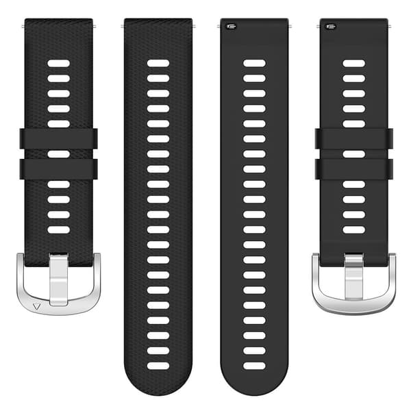 Silikoniranneke Garmin Forerunner 165 22mm - Musta - Garmin Forerunner 165 - musta