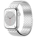 Miniatyrbillede 1 af 2: Metalarmbånd med magnet til Apple Watch 42 / 44 / 45 / 49 mm - Sølv