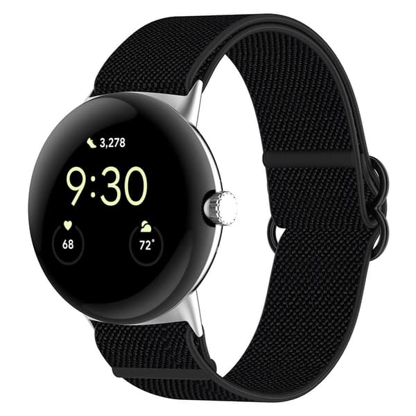 Elastiskt armband till Google Pixel Watch 1 / 2 - Svart