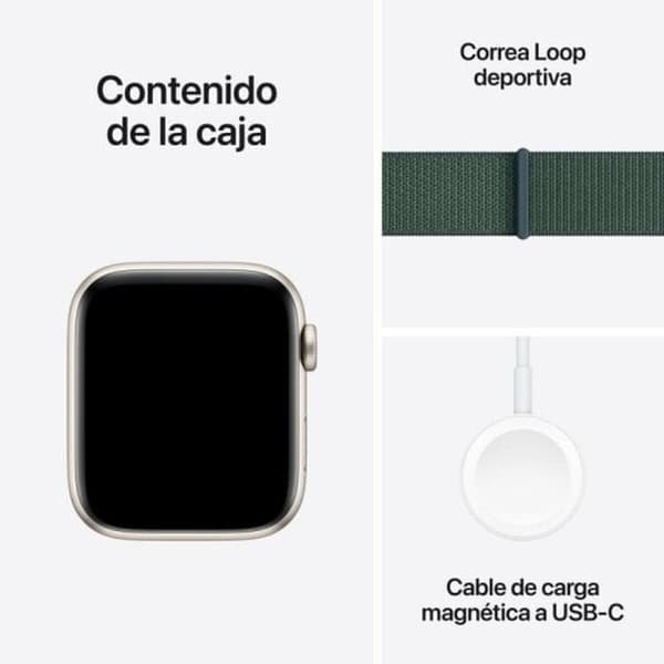 Smartklokke Apple MXEW3QL/A Hvit 44 mm